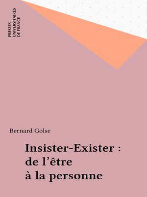 cover image of Insister-Exister